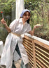 WANWAN Long Bottons Down Dress With Belt